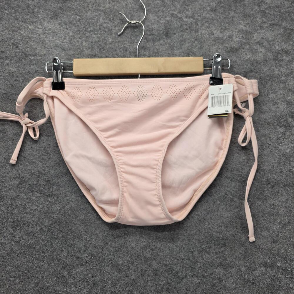 Ninety Six Degrees Bikini Bottom Womens XL Pink Cotton Candy Swimwear Tie Side